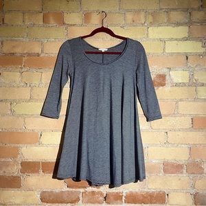 Striped mini swing dress